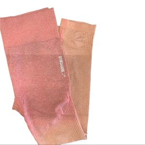 Gymshark Pink Ombré Leggings